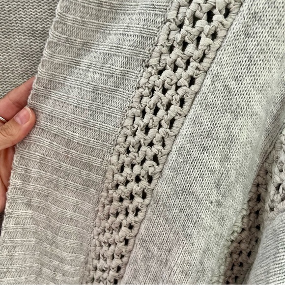 Sundance Light Grey Open Front Knit Cardigan Size XL - Picture 12 of 16